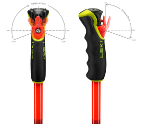 Hole LEKI WCR Pro Lite GS TR bright red-violet-yel - 120, bright red-violet-neonyellow