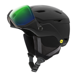 Helma SMITH SURVEY JUNIOR MIPS - matte black/green mirror, 48-56