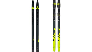 Běžky FISCHER TWIN SKIN SUPERLITE STIFF + CONTROL STEP - 184, black/yellow