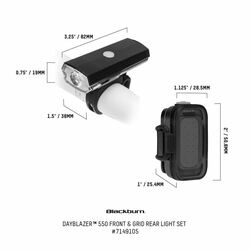 Světlo BLACKBURN Dayblazer 550 + Grid Rear USB-C