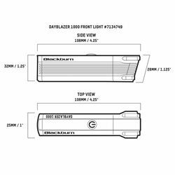 Světlo BLACKBURN Dayblazer 1000 USB-C