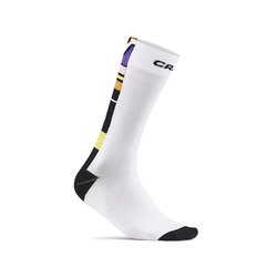 Ponožky CRAFT ADV Bike Offroad - 34-36, white/black/violet