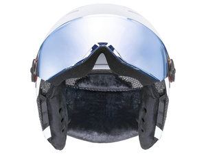 Helma UVEX ROCKET JR VISOR - 54-58, white/black mat