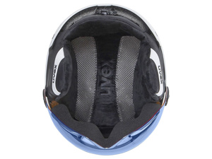 Helma UVEX ROCKET JR VISOR - 54-58, white/black mat