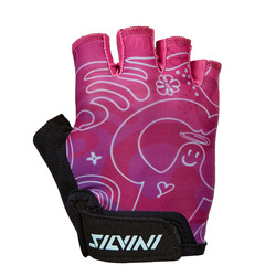 Dětské cyklo rukavice Silvini PUNTA CA1438 - 11-12, black/fuchsia