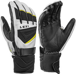 Rukavice LEKI GRIFFIN S - 10, white/black/lime